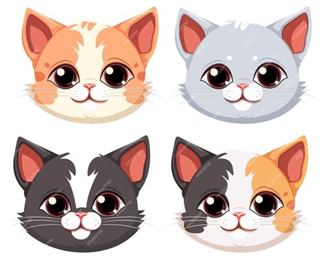 cat face clip art free.